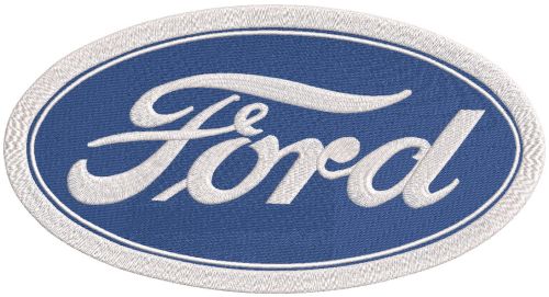 Ford classic logo embroidery design