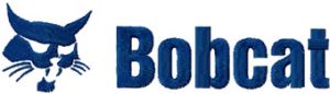 Bobcat logo embroidery design