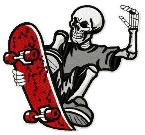 Skateboards Supply Co. 5 machine embroidery design