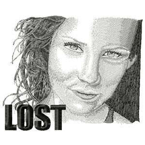 Kate from Lost serial embroidery design