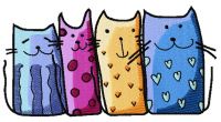 Funny cat 2 embroidery design