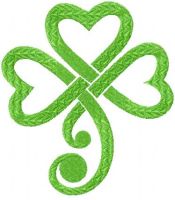 Irish clover free embroidery design 3