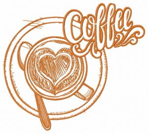 Always hot coffee 3 embroidery design