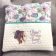 Embroidered pillow with cool girl design