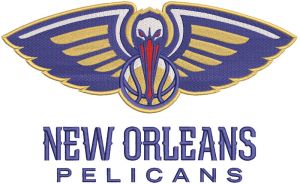 New Orleans Pelicans Primary logo embroidery design