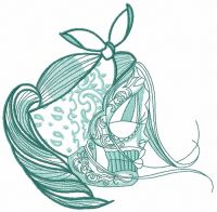 Wild lily 4 embroidery design