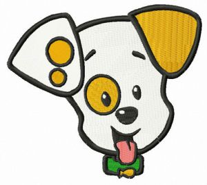 Bubble Puppy muzzle embroidery design
