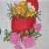Embroidered Easter egg chicken free machine embroidery design
