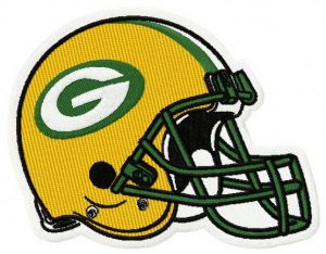 Green Bay Packers helmet embroidery design