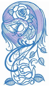 Dead beauty 3 embroidery design