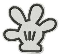 Mickey Mouse magic hand embroidery design