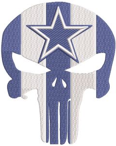 Dallas Cowboys Punisher embroidery design
