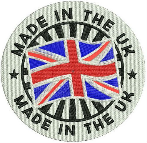 Made in the UK 2 machine embroidery design