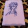 Embroidered towel with Elsa