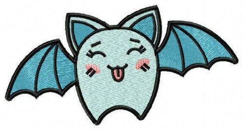 Prankster bat machine embroidery design