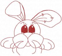 Just a hare free embroidery design