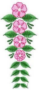 Flower pattern 4 embroidery design