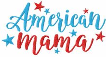American mama embroidery design