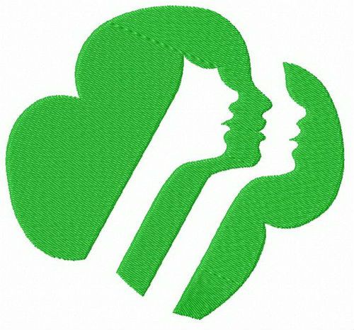 Girl Scouts of the USA logo machine embroidery design
