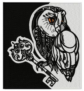 Key keeper embroidery design