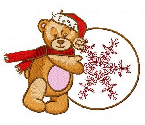 Teddy's winter 4 machine embroidery design