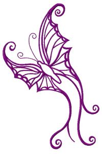 Butterfly flutters 2 embroidery design