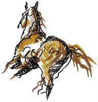 Galloping Glitter embroidery design