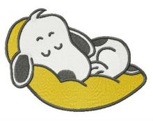 Sweet dreams, Snoopy embroidery design