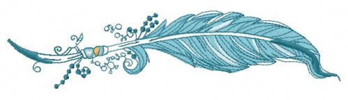 Feather 24 machine embroidery design