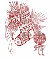 Christmas spirit embroidery design