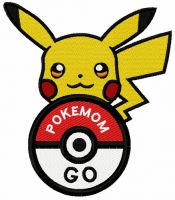 Pikachu 3 embroidery design
