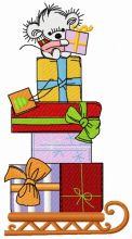 Christmas presents 2 embroidery design