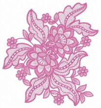 Lace flower 8 embroidery design