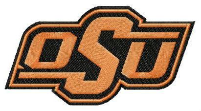 Oklahoma State Cowboys and Cowgirls logo machine embroidery design