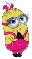 Cute Minion 3 embroidery design