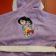 Dora explorer design on bathrobe embroidered