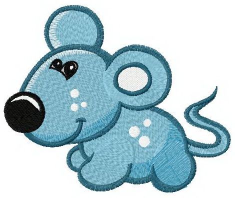 Tiny mouse machine embroidery design