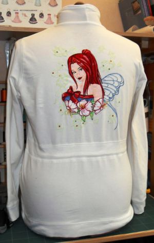 jamper with fairy.embroidery design