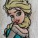 Gorgeous Elsa embroidered on  towel