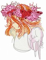 Prayer embroidery design