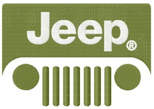 Jeep alternative logo machine embroidery design