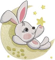 Playing with the stars embroidery design