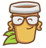 Organic coffee 2 embroidery design