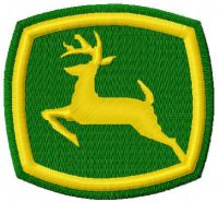 John Deere symbol embroidery design
