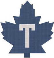 Toronto Maple Leafs logo embroidery design