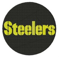 Pittsburgh Steelers round logo embroidery design