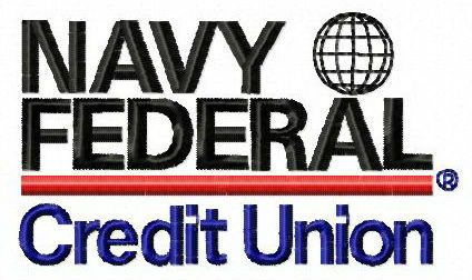 Navy Federal Credit Union logo machine embroidery design