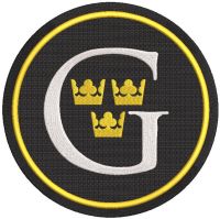 Gustavus Athletics logo embroidery design