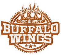 Buffalo wings embroidery design