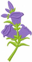 Flowers bells free embroidery design